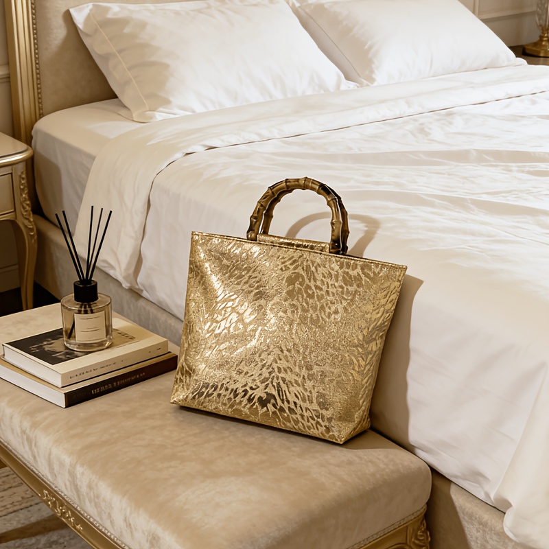 Luxury Bags Reseller - Kadınlar için hafif lüks metalik altın